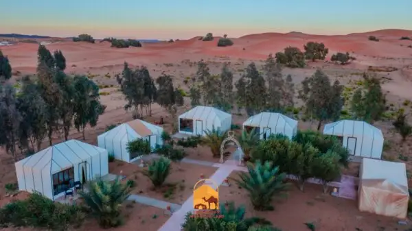 camp desert in morocco with trekdesertmorocco